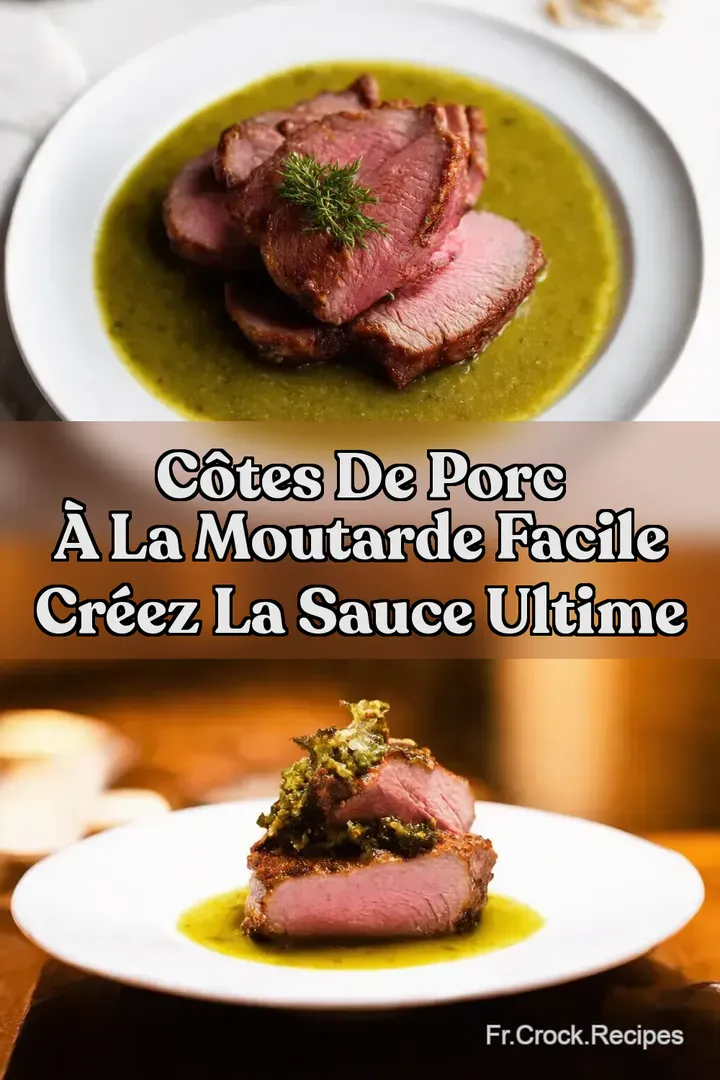 C&ocirc;tes de porc &agrave; la moutarde facile Cr&eacute;ez la sauce ultime