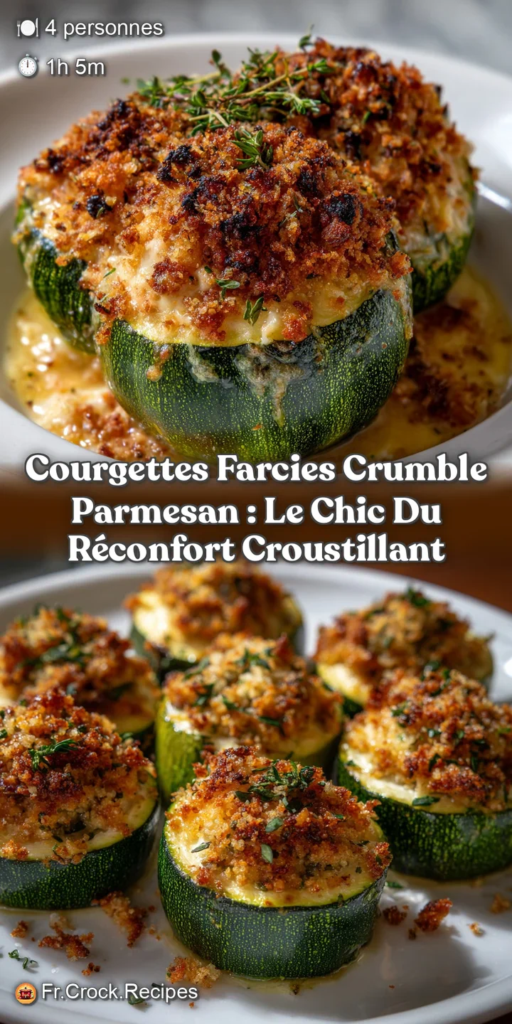 Courgettes Farcies Crumble Parmesan : Le Chic du R&eacute;confort Croustillant