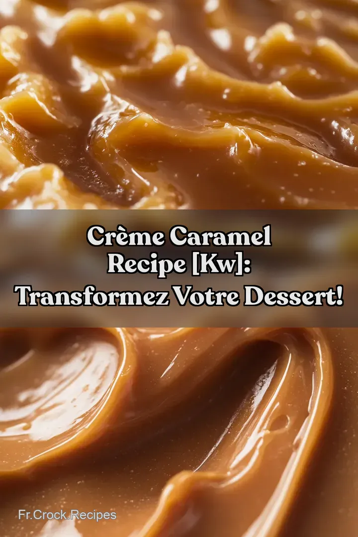 Cr&egrave;me Caramel Recipe [kw]: Transformez Votre Dessert!