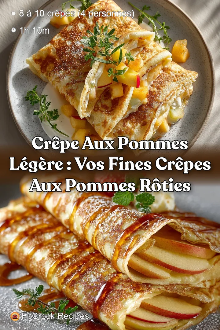 Cr&ecirc;pe aux Pommes L&eacute;g&egrave;re : Vos Fines Cr&ecirc;pes aux Pommes R&ocirc;ties