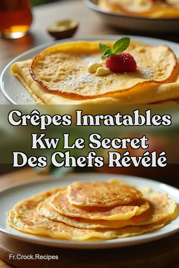 Cr&ecirc;pes Inratables kw Le Secret des Chefs R&eacute;v&eacute;l&eacute;