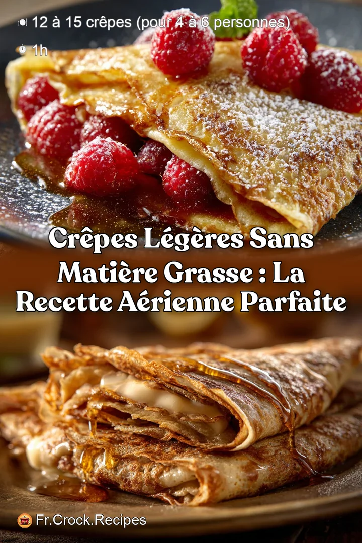 Cr&ecirc;pes L&eacute;g&egrave;res Sans Mati&egrave;re Grasse : La Recette A&eacute;rienne Parfaite
