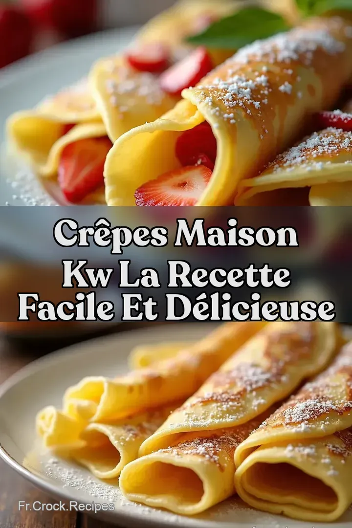Cr&ecirc;pes Maison kw La Recette Facile et D&eacute;licieuse