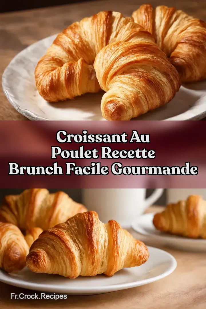 Croissant au Poulet Recette Brunch Facile Gourmande