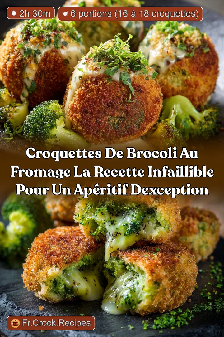 Croquettes de Brocoli au Fromage La recette infaillible pour un ap&eacute;ritif dexception