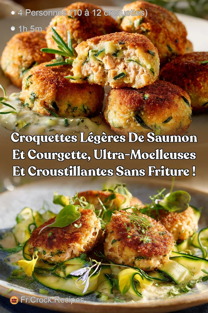 Croquettes L&eacute;g&egrave;res de Saumon et Courgette ultra-moelleuses et croustillantes sans friture !