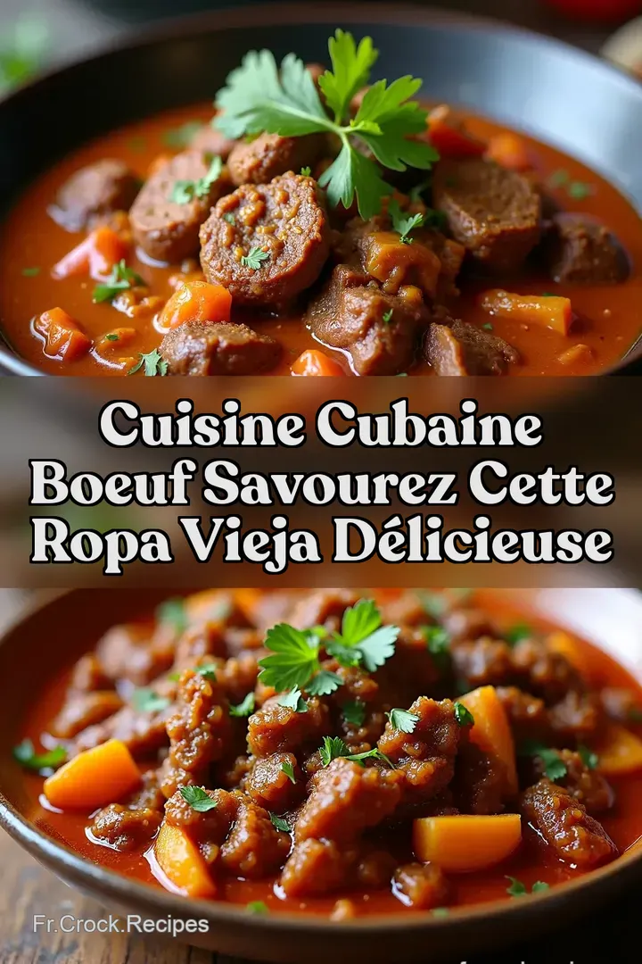 Cuisine Cubaine Boeuf Savourez cette Ropa Vieja D&eacute;licieuse