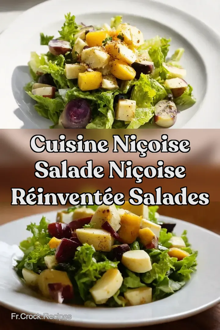 Cuisine Ni&ccedil;oise Salade Ni&ccedil;oise R&eacute;invent&eacute;e salades