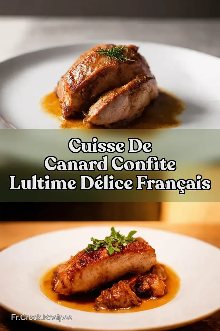 Cuisse de Canard Confite Lultime d&eacute;lice fran&ccedil;ais
