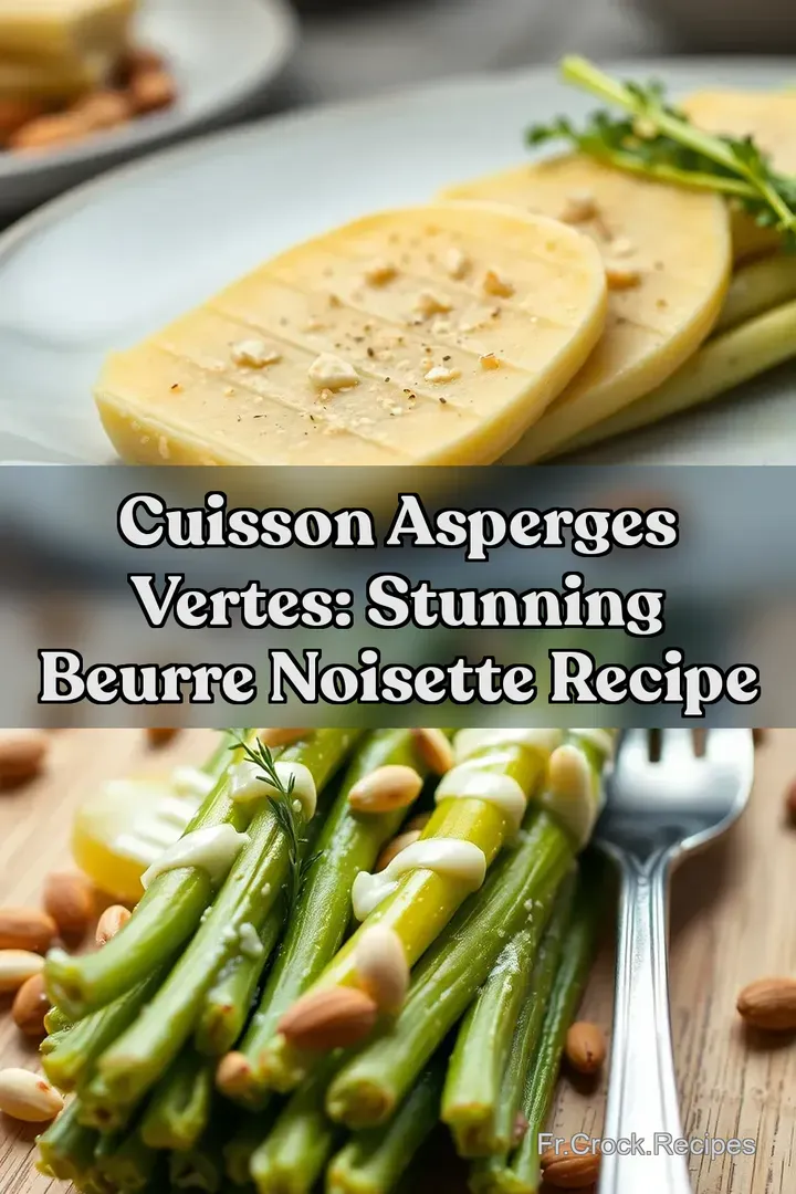 Cuisson Asperges Vertes: Stunning Beurre Noisette Recipe