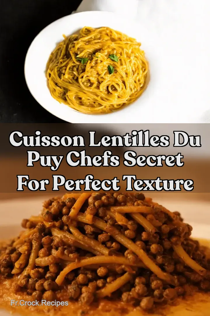 Cuisson Lentilles du Puy Chefs Secret For Perfect Texture