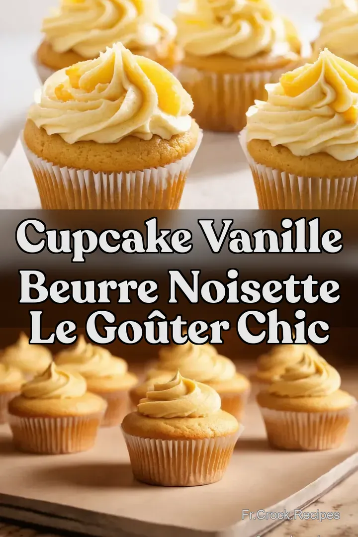 Cupcake Vanille Beurre Noisette Le Go&ucirc;ter Chic
