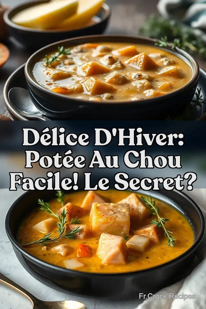 D&eacute;lice d hiver: Pot&eacute;e au Chou Facile! Le Secret?