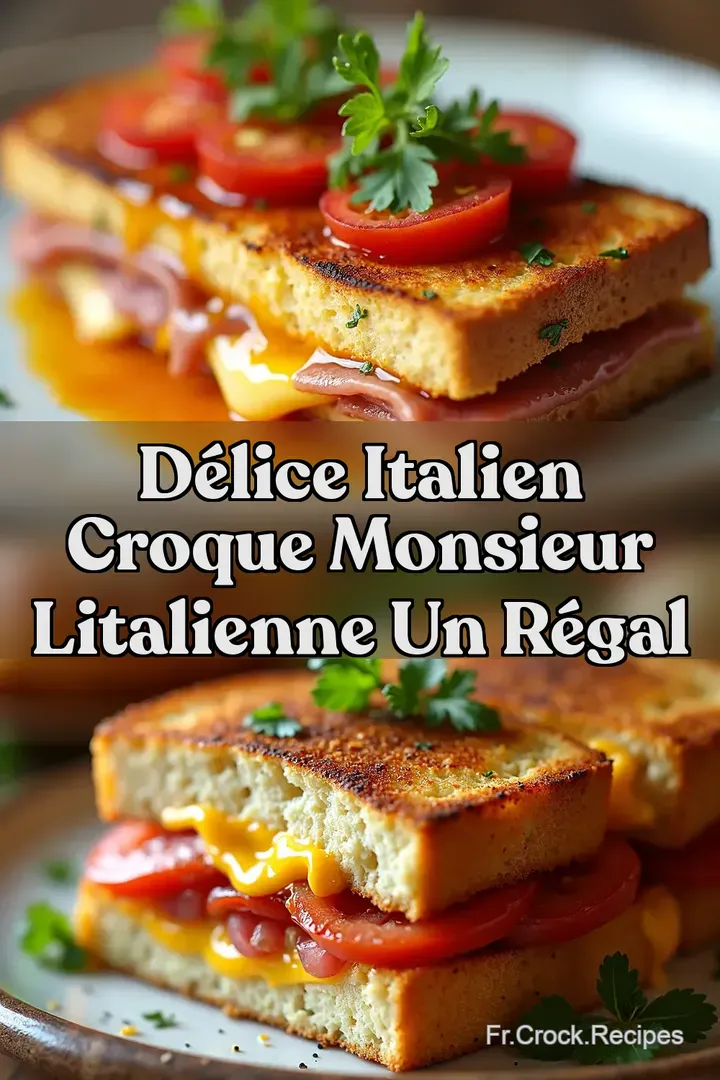 D&eacute;lice Italien Croque Monsieur lItalienne Un R&eacute;gal