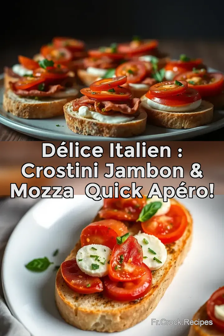 D&eacute;lice Italien : Crostini Jambon & Mozza超 Quick Ap&eacute;ro!