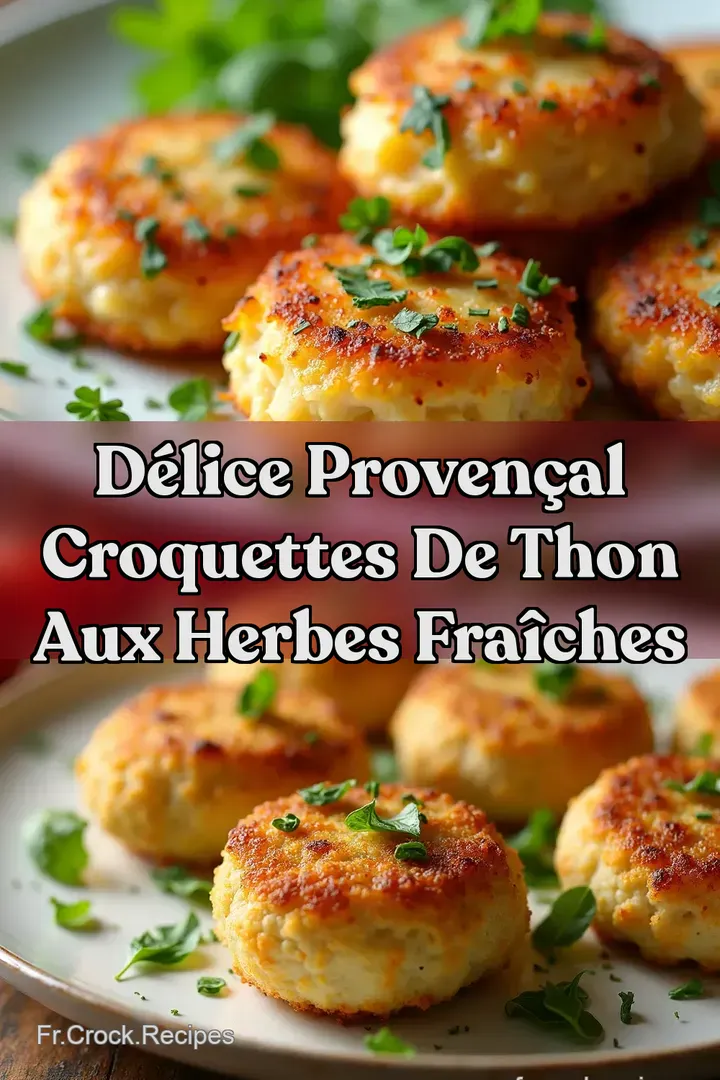 D&eacute;lice Proven&ccedil;al Croquettes de Thon aux Herbes Fra&icirc;ches
