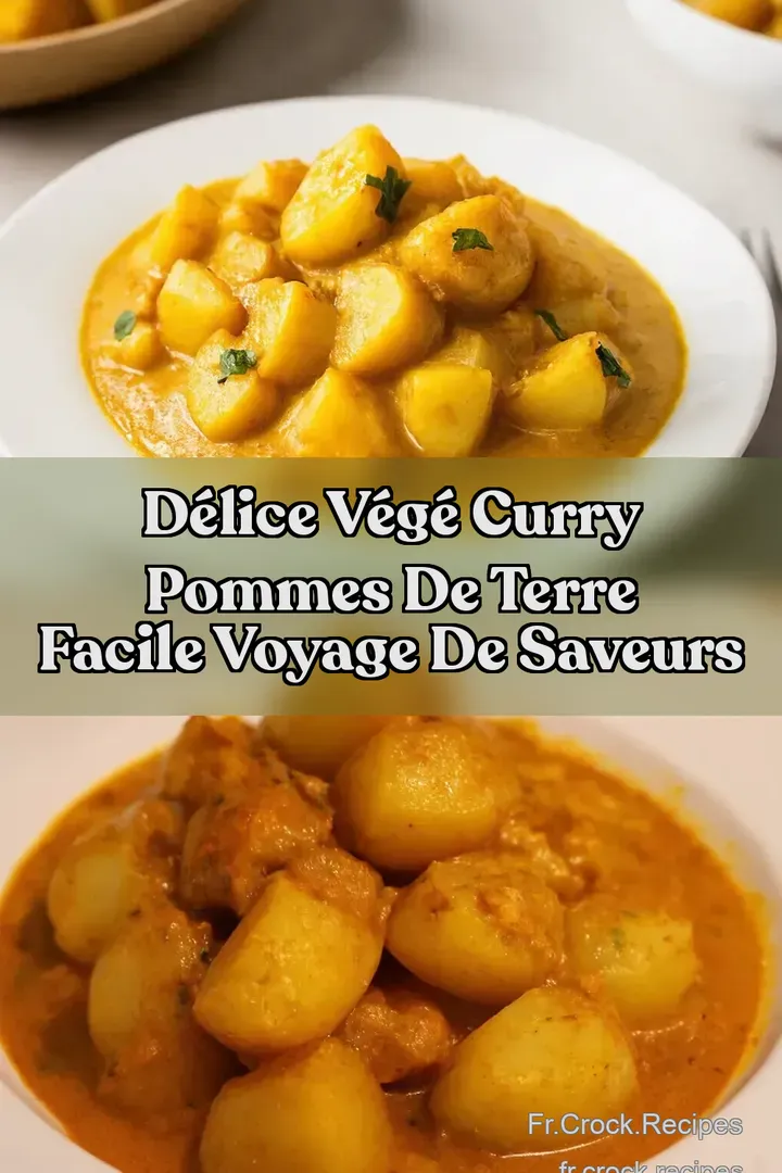 D&eacute;lice V&eacute;g&eacute; Curry Pommes de Terre Facile Voyage de Saveurs