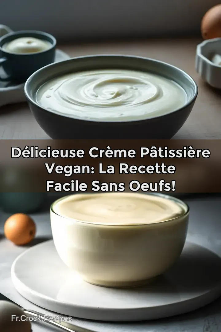 D&eacute;licieuse Cr&egrave;me P&acirc;tissi&egrave;re Vegan: La Recette Facile Sans Oeufs!