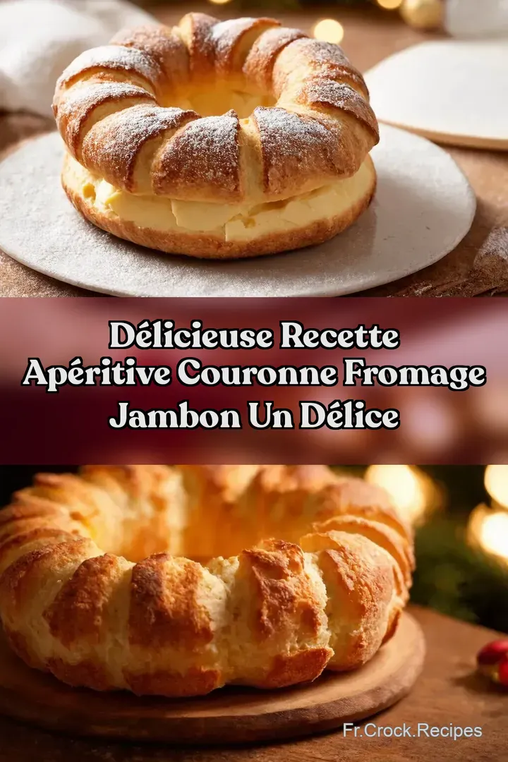 D&eacute;licieuse Recette Ap&eacute;ritive Couronne Fromage Jambon Un D&eacute;lice