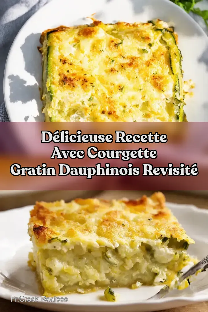 D&eacute;licieuse recette avec courgette Gratin Dauphinois revisit&eacute;