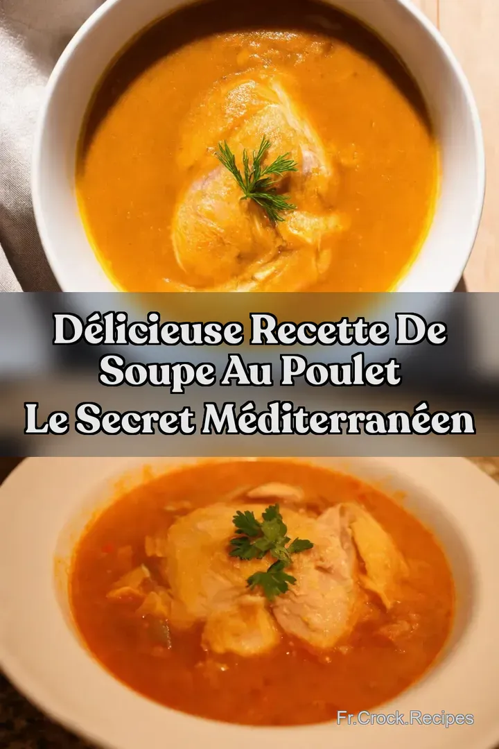 D&eacute;licieuse Recette de Soupe au Poulet Le Secret M&eacute;diterran&eacute;en