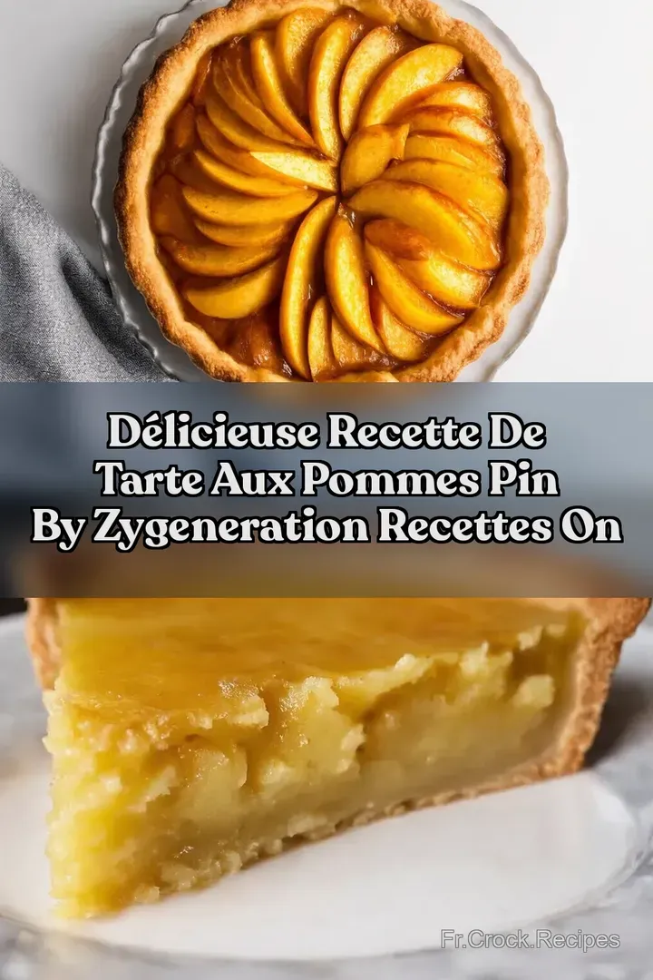 D&eacute;licieuse Recette de Tarte aux Pommes Pin by Zygeneration Recettes on