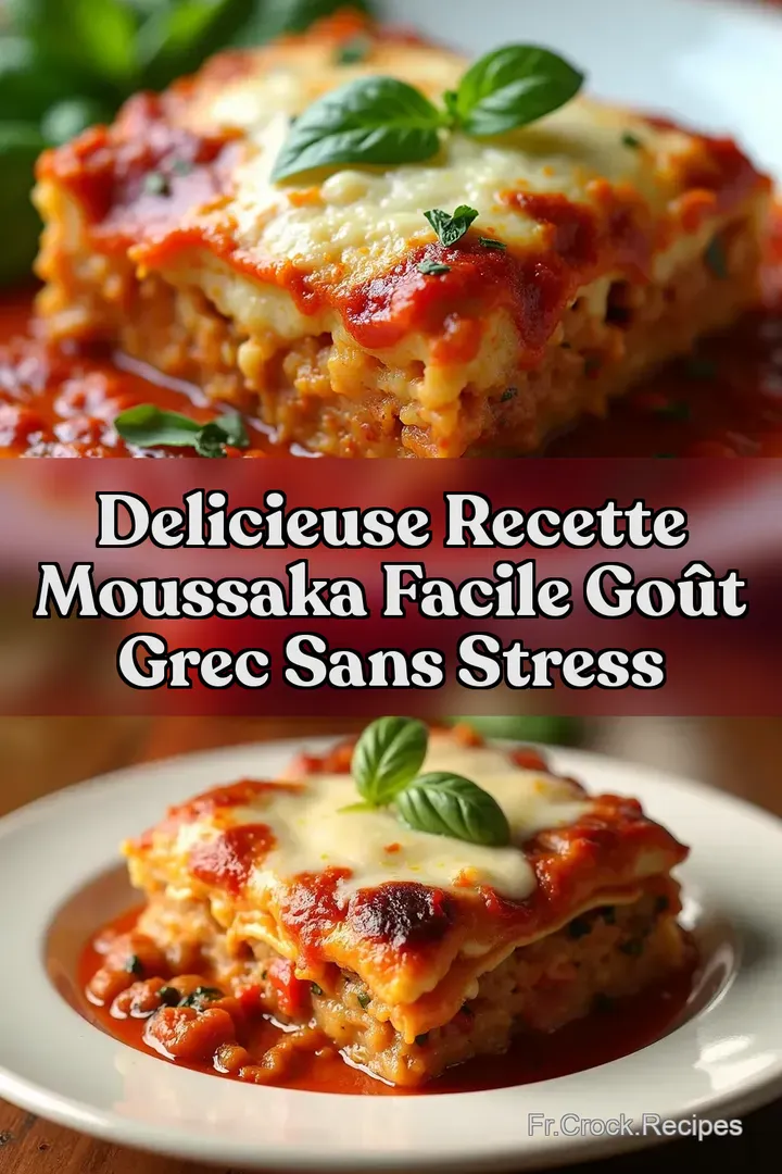 Delicieuse Recette Moussaka Facile Go&ucirc;t Grec Sans Stress