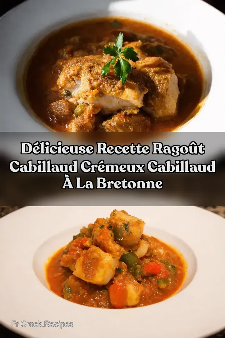 D&eacute;licieuse Recette Rago&ucirc;t Cabillaud Cr&eacute;meux Cabillaud &agrave; la bretonne