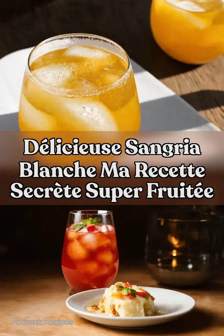 D&eacute;licieuse Sangria Blanche Ma Recette Secr&egrave;te Super Fruit&eacute;e