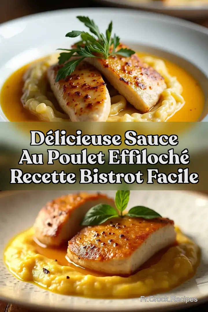 D&eacute;licieuse SAUCE AU POULET EFFILOCH&Eacute; Recette Bistrot Facile