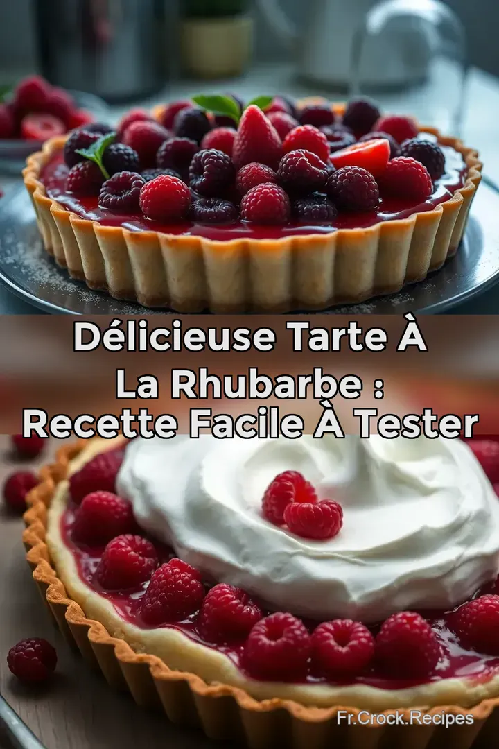 D&eacute;licieuse Tarte &agrave; la Rhubarbe : Recette Facile &agrave; Tester