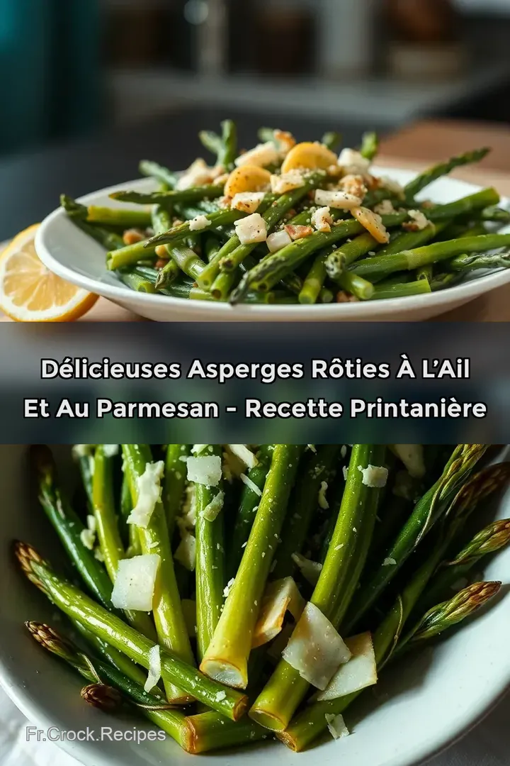 D&eacute;licieuses Asperges R&ocirc;ties &agrave; l&rsquo;Ail et au Parmesan - Recette Printani&egrave;re