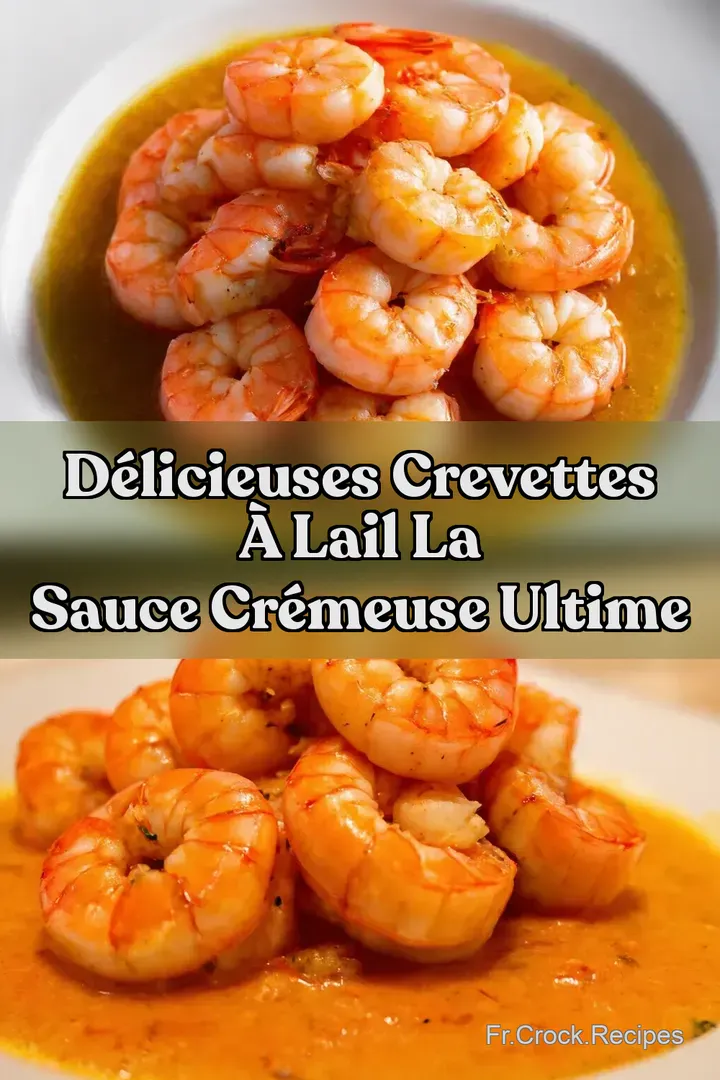 D&eacute;licieuses Crevettes &agrave; lAil La Sauce Cr&eacute;meuse Ultime