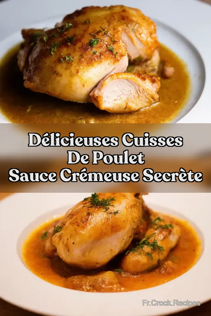 D&eacute;licieuses Cuisses de Poulet Sauce Cr&eacute;meuse Secr&egrave;te