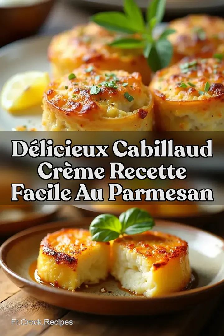D&eacute;licieux Cabillaud Cr&egrave;me Recette Facile au Parmesan