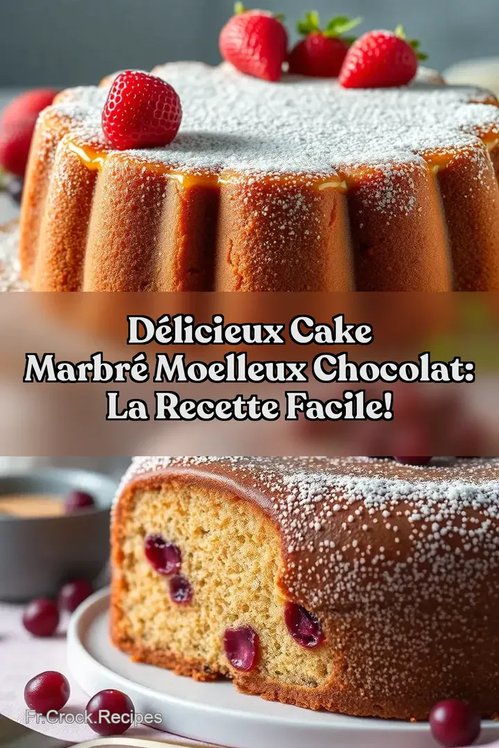 D&eacute;licieux Cake Marbr&eacute; Moelleux Chocolat: La Recette Facile!