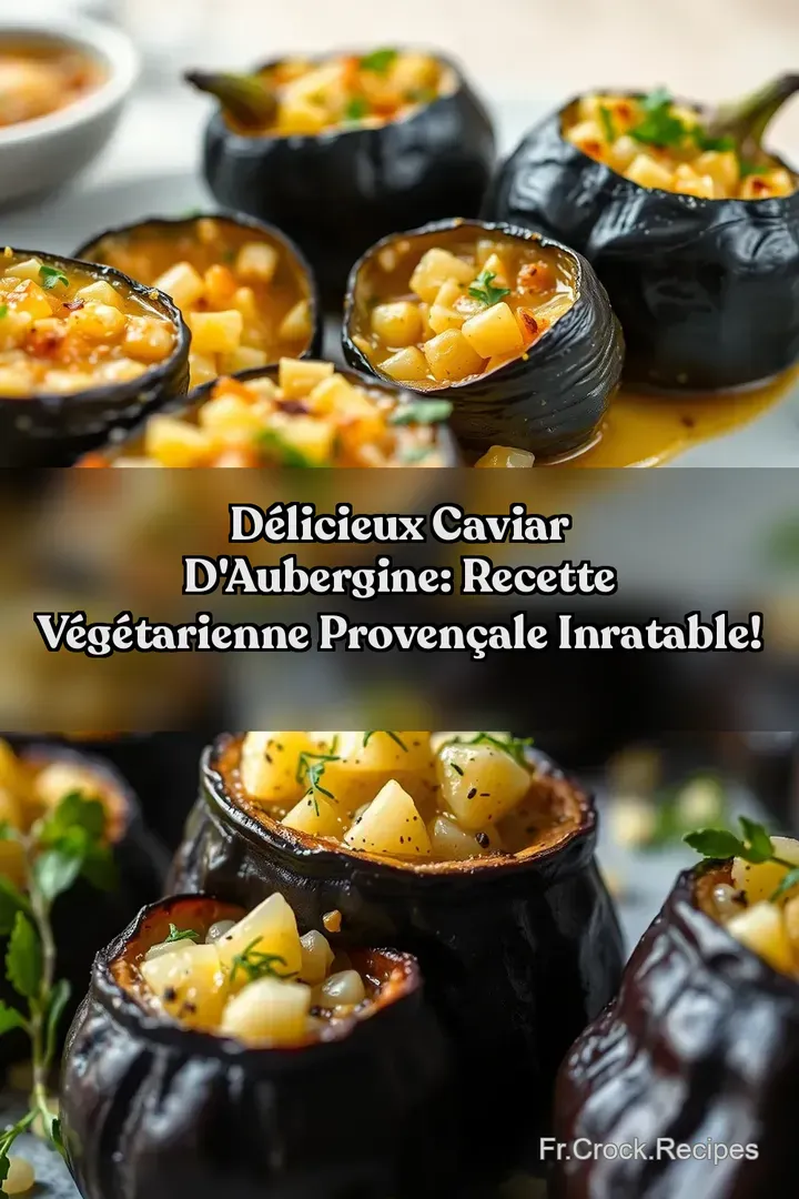 D&eacute;licieux Caviar d Aubergine: Recette V&eacute;g&eacute;tarienne Proven&ccedil;ale Inratable!
