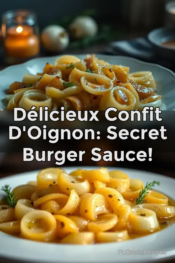 D&eacute;licieux Confit d Oignon: Secret Burger Sauce!
