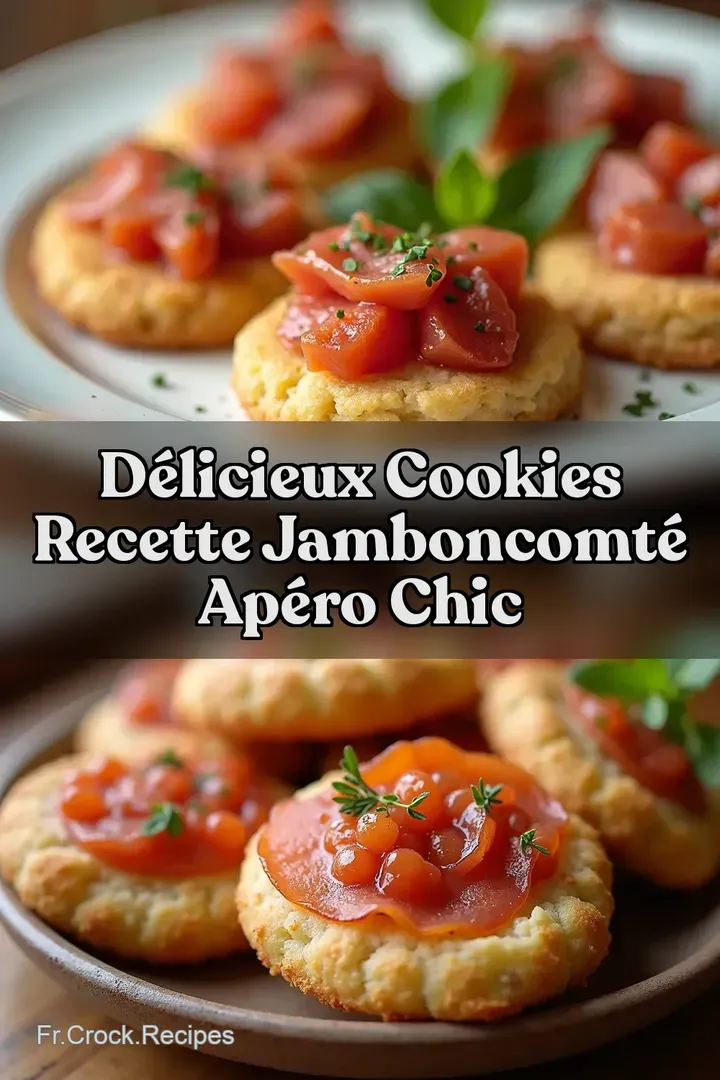 D&eacute;licieux Cookies Recette JambonComt&eacute; Ap&eacute;ro Chic
