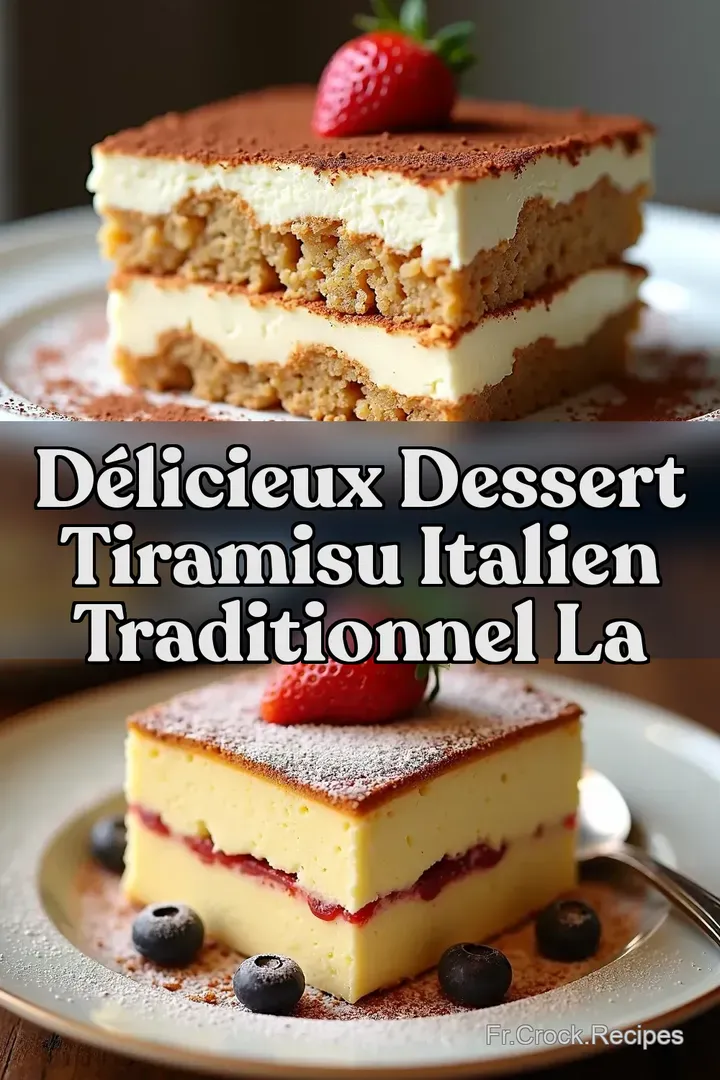 D&eacute;licieux Dessert Tiramisu Italien Traditionnel La
