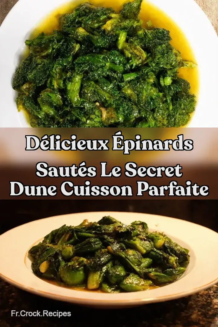 D&eacute;licieux &Eacute;pinards Saut&eacute;s Le Secret dune Cuisson Parfaite
