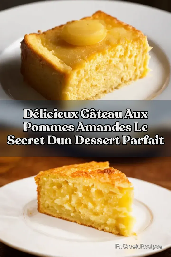 D&eacute;licieux G&acirc;teau aux Pommes Amandes Le Secret dun Dessert Parfait