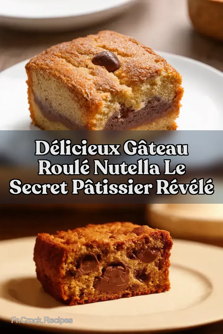 D&eacute;licieux G&acirc;teau Roul&eacute; Nutella Le Secret P&acirc;tissier R&eacute;v&eacute;l&eacute;