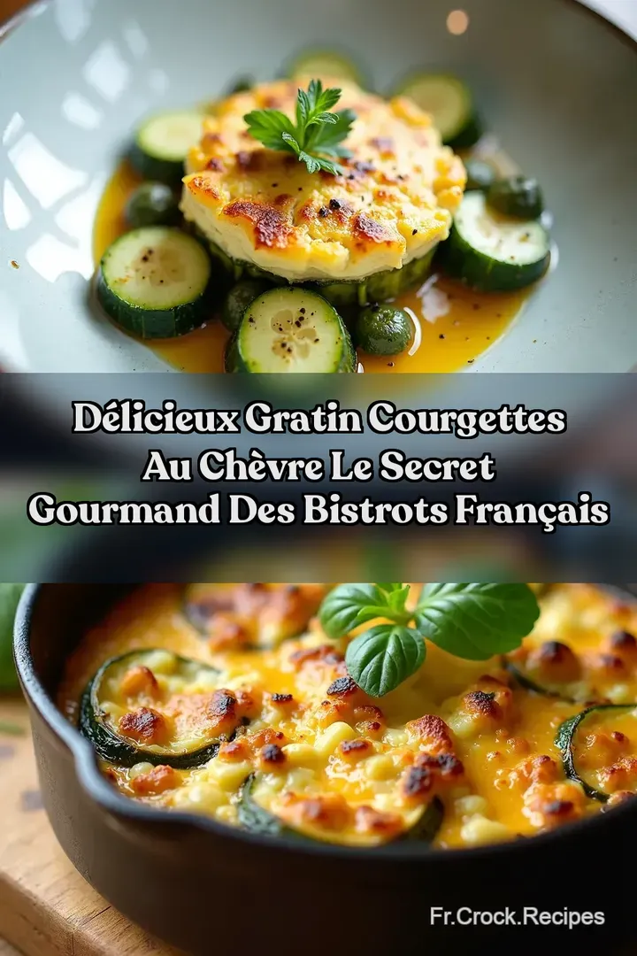D&eacute;licieux Gratin Courgettes au Ch&egrave;vre Le Secret Gourmand des Bistrots Fran&ccedil;ais