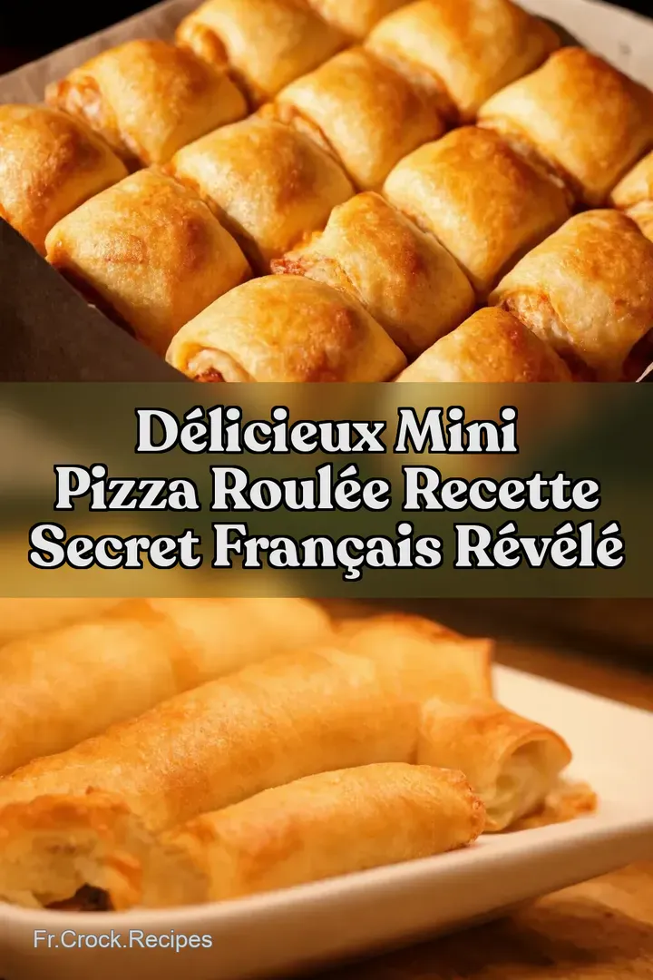 D&Eacute;LICIEUX Mini Pizza Roul&eacute;e Recette Secret Fran&ccedil;ais R&eacute;v&eacute;l&eacute;