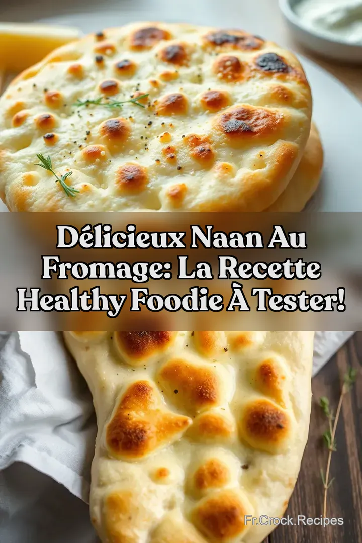 D&eacute;licieux Naan au Fromage: La Recette Healthy Foodie &agrave; Tester!