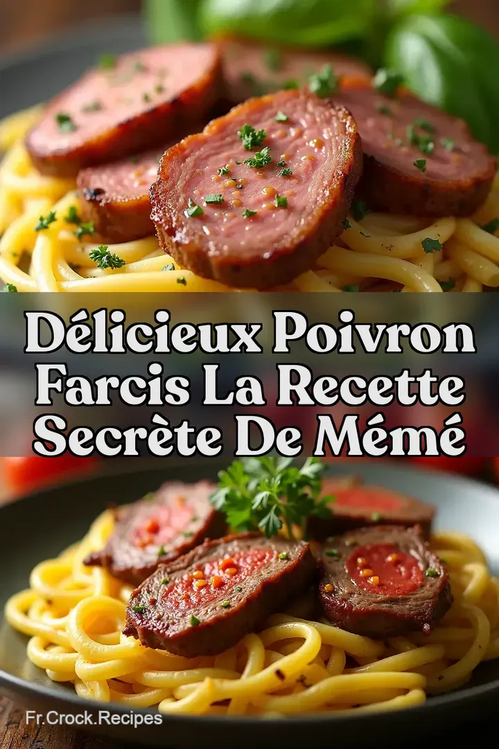D&eacute;licieux Poivron Farcis La Recette Secr&egrave;te de M&eacute;m&eacute;