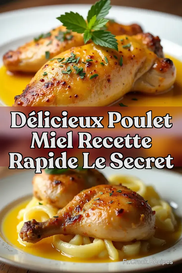 D&eacute;licieux Poulet Miel Recette Rapide Le Secret