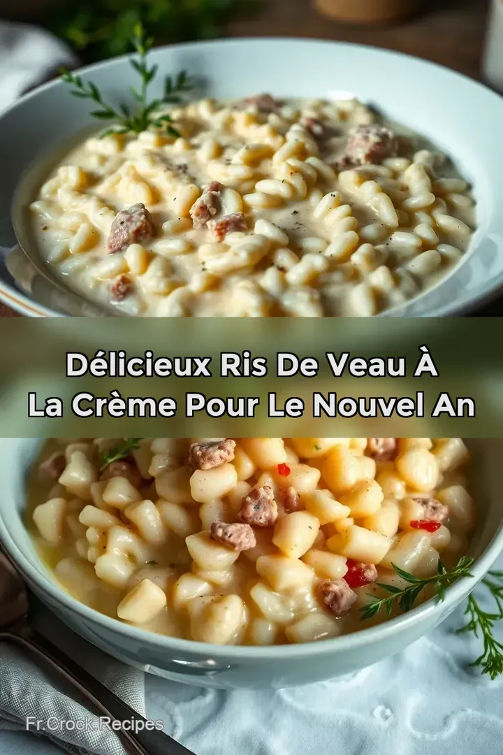 D&eacute;licieux Ris de Veau &agrave; la Cr&egrave;me pour le Nouvel An
