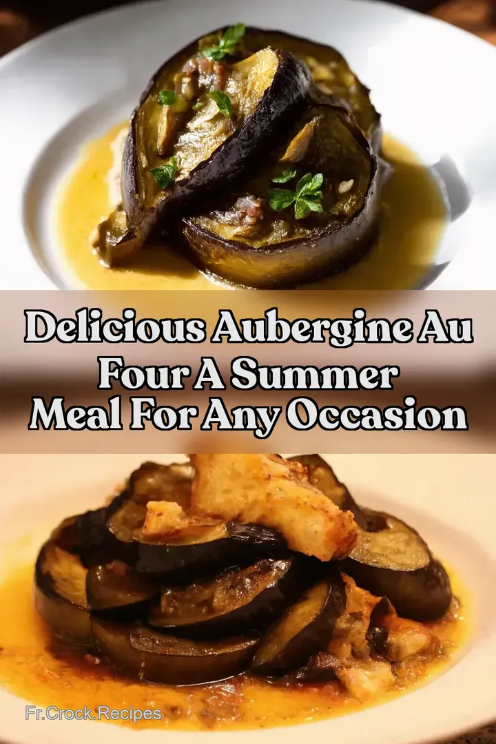 Delicious Aubergine au Four A Summer Meal for Any Occasion
